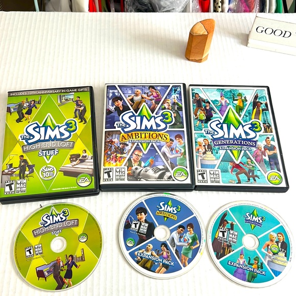 The Sims 3 PC High End Loft Stuff Pack & Ambitions & Generations Expansion Packs - Picture 1 of 12